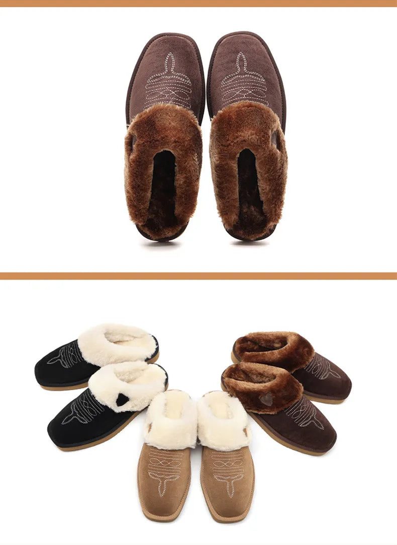 CowgirlCozys™ Western Fuzzy Slippers
